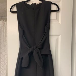 Black Front-tie Cocktail Dress